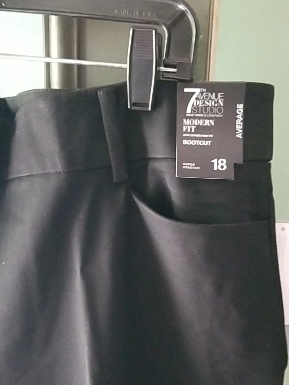 New York  and Company Black Dress Pants - Bootcutt Fit - Picture 2 of 8